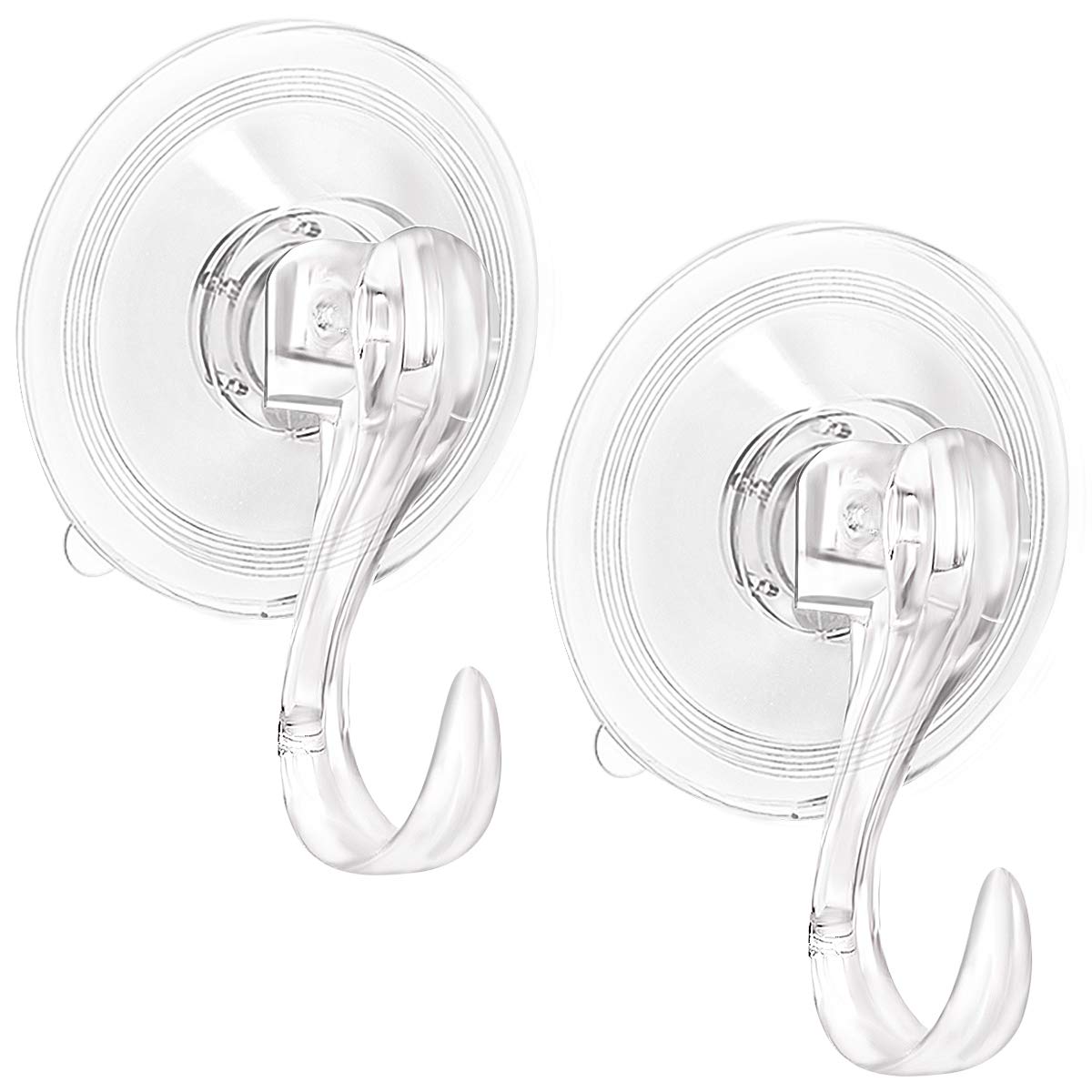 Ganci A Ventosa Per Ghirlande In Alluminio, Set Da 3. Forti E Resistenti, Supportano Fino A 4,5 Kg. Perfetti Per Porte In Vetro, Finestre E Specchi.