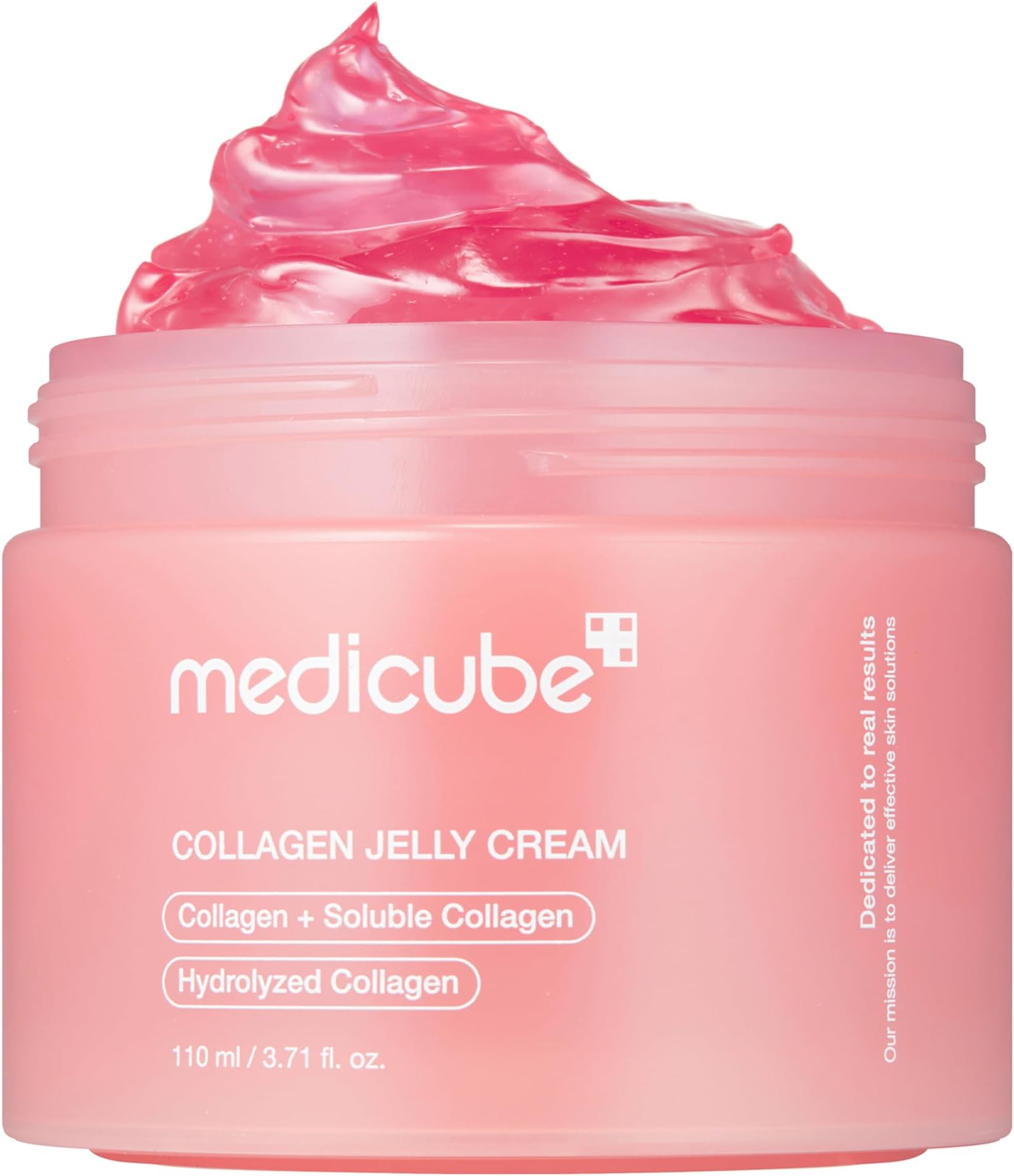Collagen Jelly Cream- Niacinamide & Freeze-Dried Hydrolyzed Collagen - Boosts skin's barrier hydration and gives 24h Glow & Lifted Look - No artificial color, Korean skincare (3.71 fl.oz.)