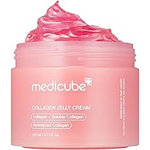 medicube Jelly Cream with Collagen, Niacinamide | Freeze-Dried Hydrolyzed Collagen for Skin Barrier Hydration &amp; 24H Glow | Plumper, Firmer looking skin | 3.71 fl.oz