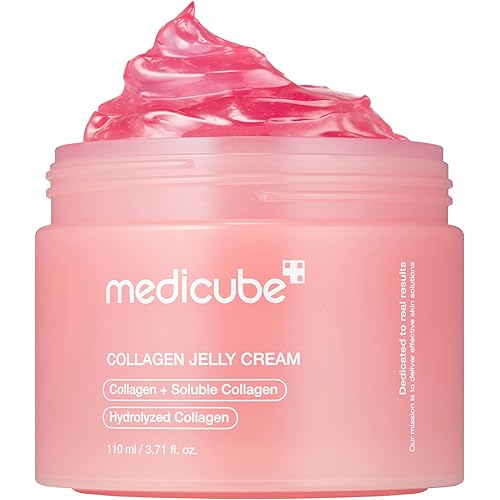 medicube Jelly Cream with Collagen, Niacinamide | Freeze-Dried Hydrolyzed Collagen for Skin Barrier Hydration & 24H Glow | Plumper, Firmer looking skin | 3.71 fl.oz