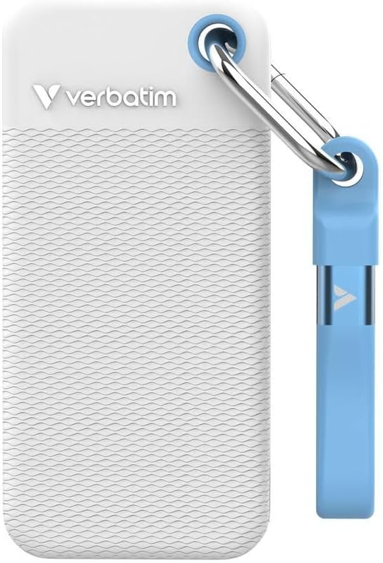 Verbatim Pocket SSD with white rubber sleeve