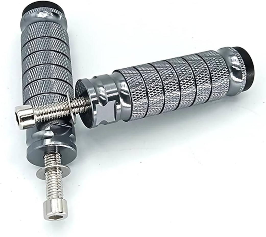 1 Pair Motorcycle Rest Floor Boards Pedals M8 6063 Aluminium Refit Universal Footrests Footpegs 102X26X26mm