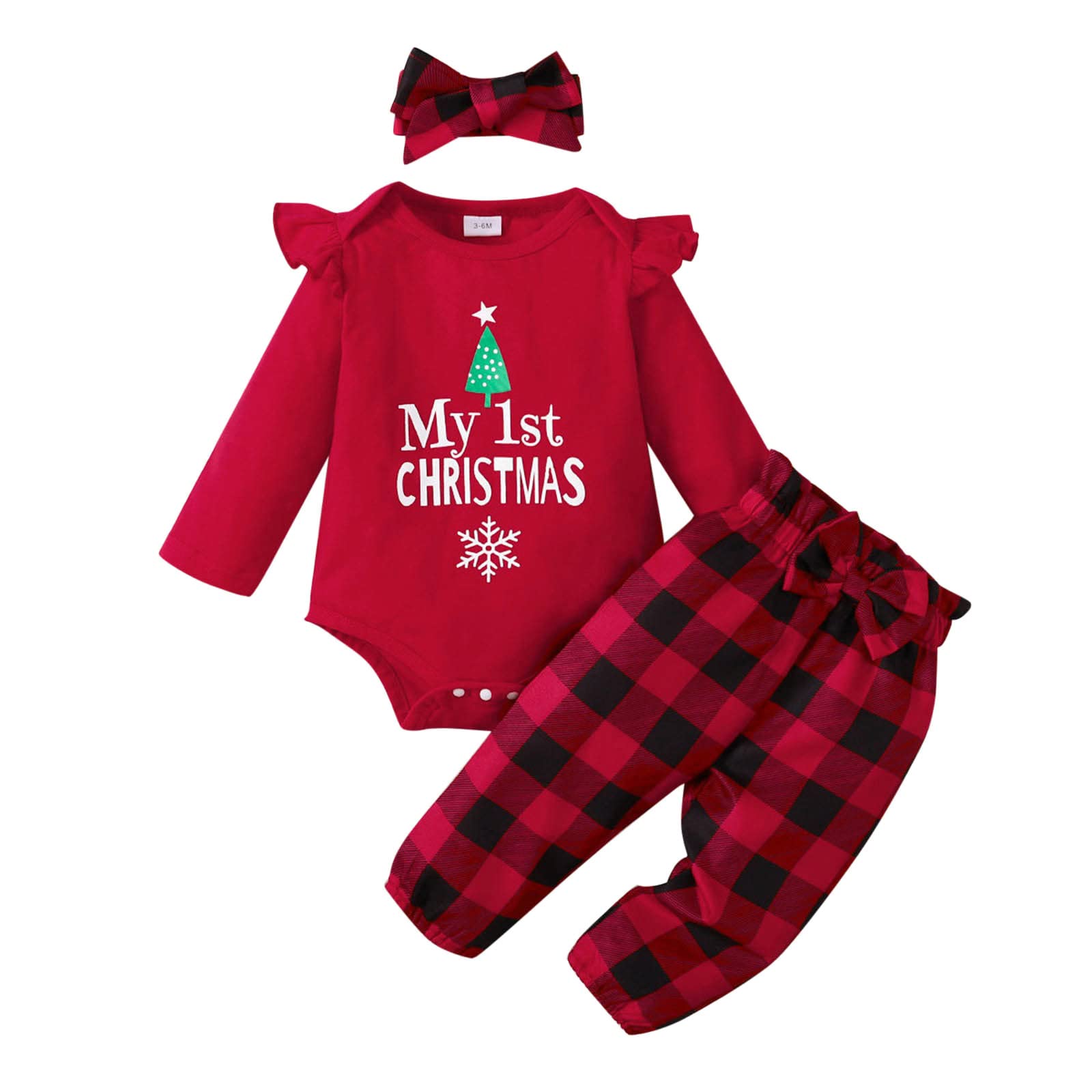 christmas dress jumper Newborn Infant Girls Christmas Long Sleeve Romper Bodysuits Letter Prints Bow Pants Headbands Outfits Cute Teen Long Sleeve Tops christmas angel costume kids father christm