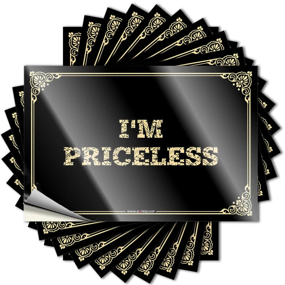 Saying - Great Case I'm Priceless for Girls Music Decor(6X9CM)