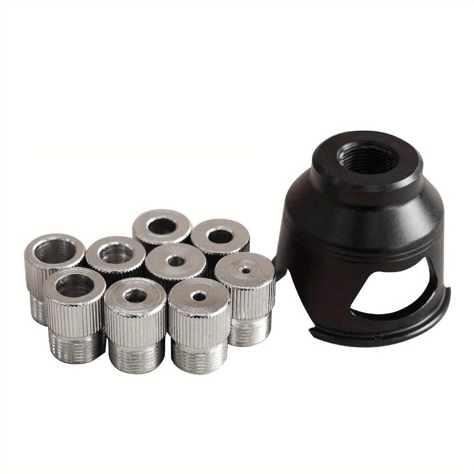 Kaccde Black Modifiable Hole Positioning Dance For 2 10Mm Drill Divisions And 6/8 / 10Mm Bushings Permanent Woodworking Tool For Woodworkers Straight Hole Drilling Dance