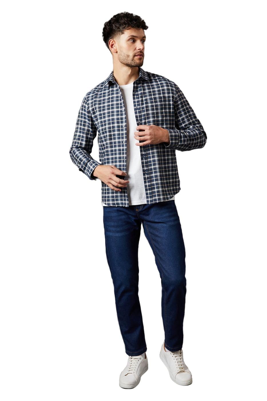 Burton Men's Indigo Stretch Slim Fit Jeans, 36R,