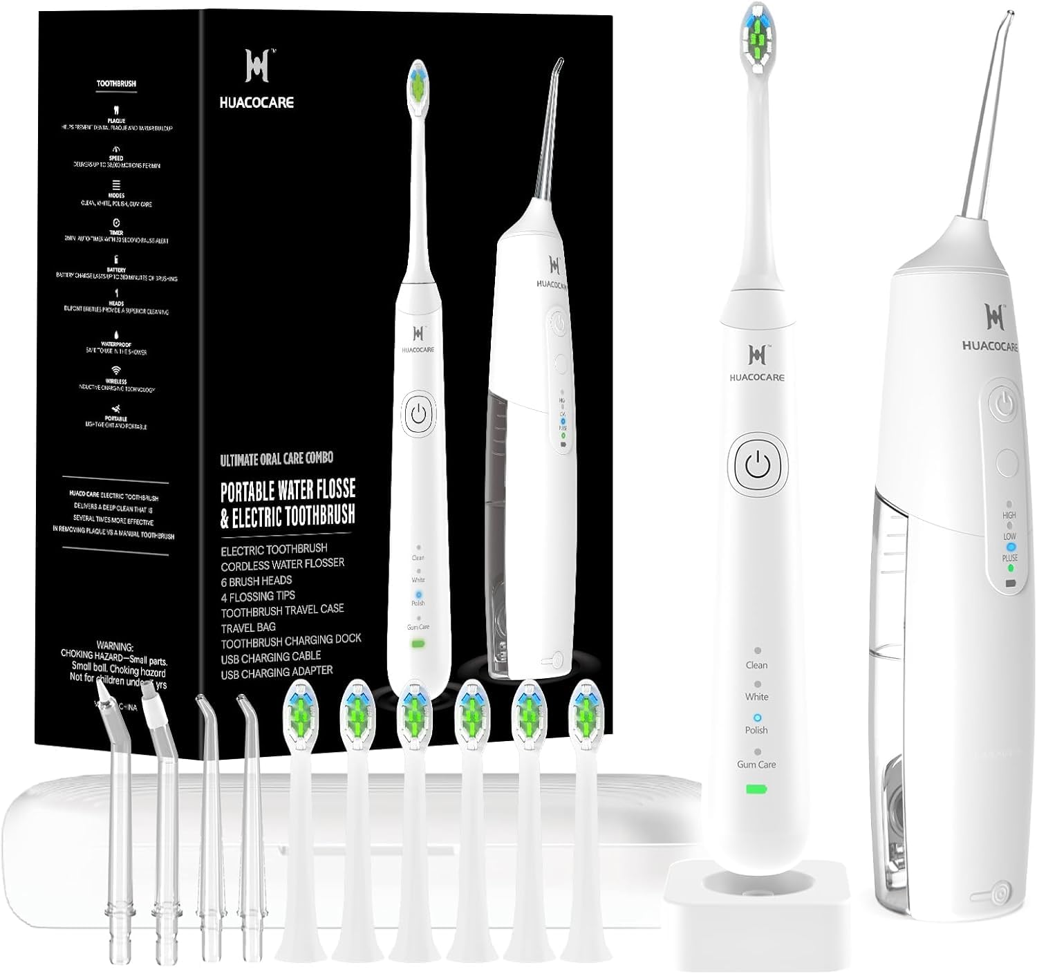 2-in-1 Mundhygiene-Set – Testsieger 2026* – Munddusche & Elektrische Zahnbürste – TÜV-geprüft – Für gesundes Zahnfleisch & gründliche Reinigung – 2000 mAh Akku, IPX7 wasserdicht – inkl. Reiseetui