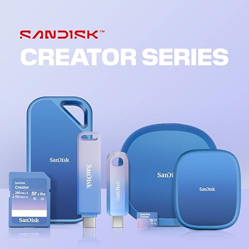 Miniatura 7 de SanDisk SDSSDE62C-1T00-G25 - SSD para teléfono inteligente Creator de 1 TB - Hasta 1,000 MBs - Compatible con MagSafe para tu smartphone USB-C -