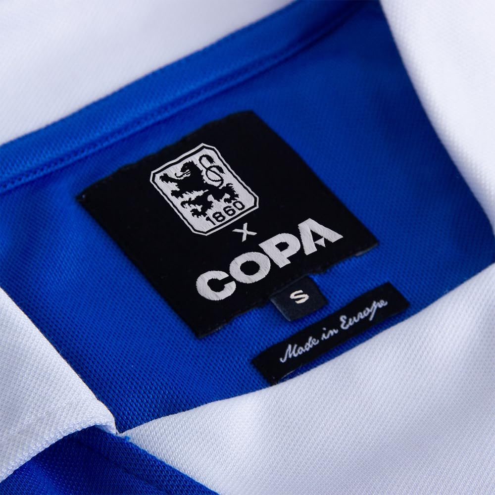 COPA - Retro Fußballtrikot Herren - TSV 1860 München 1980/81 - Blau - Kurzarm