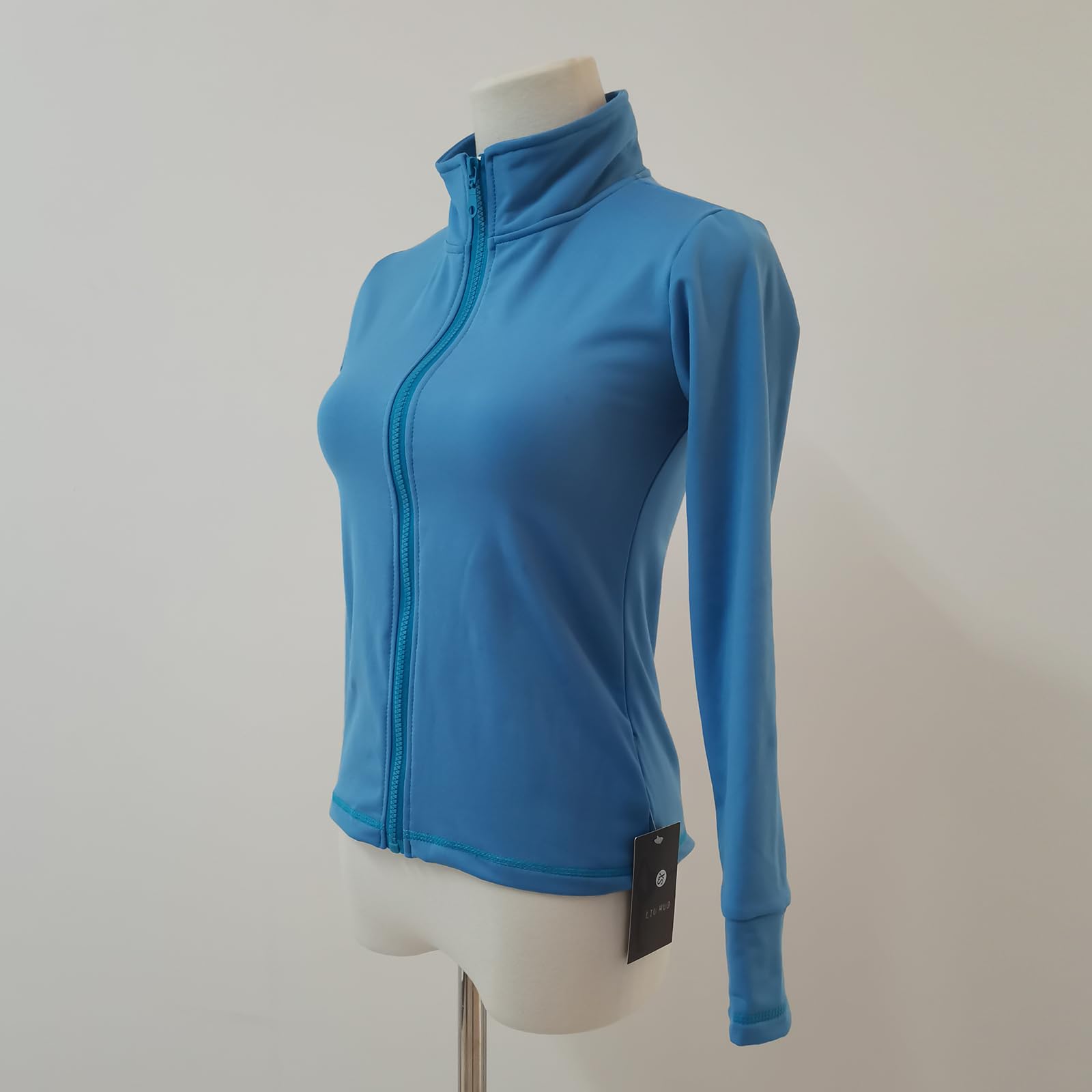 LIUHUO Veste de patinage artistique pour fille en velours chaud