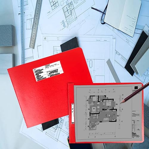 Miniatura 4 de Carpeta de tablero de fibra, tamaño de hoja de 8.5 x 11 pulgadas con cierre superior de punta de metal con compresor de 2.75 pulgadas, capacidad de