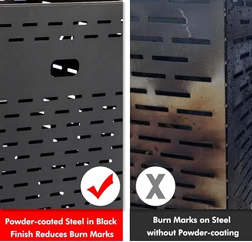 Miniatura 3 de Tambor de quemadura ultra grueso de 30 pulgadas y 63 galones para incinerador de residuos de patio, jaula de quemaduras para hojas de papel, basura,