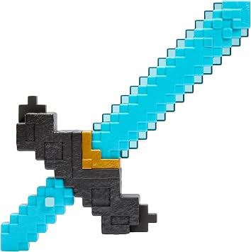 Mattel Minecraft Movie Transforms Weapons in Seconds! JFR72 Sword and Vine Hashi, Action Sports, No Batteries Required, 6 Years and Up, Blue