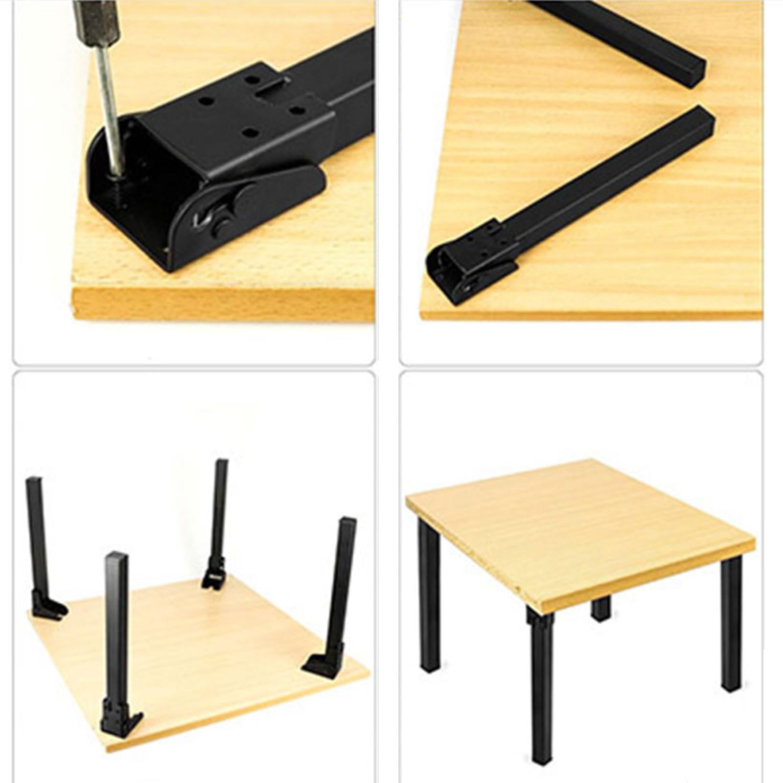 4 gambe da tavolo in metallo per tavolini da ufficio mobili pieghevoli resistenti con viti 20 cm/25 cm/30 cm/35 cm componente per postazione di lavoro