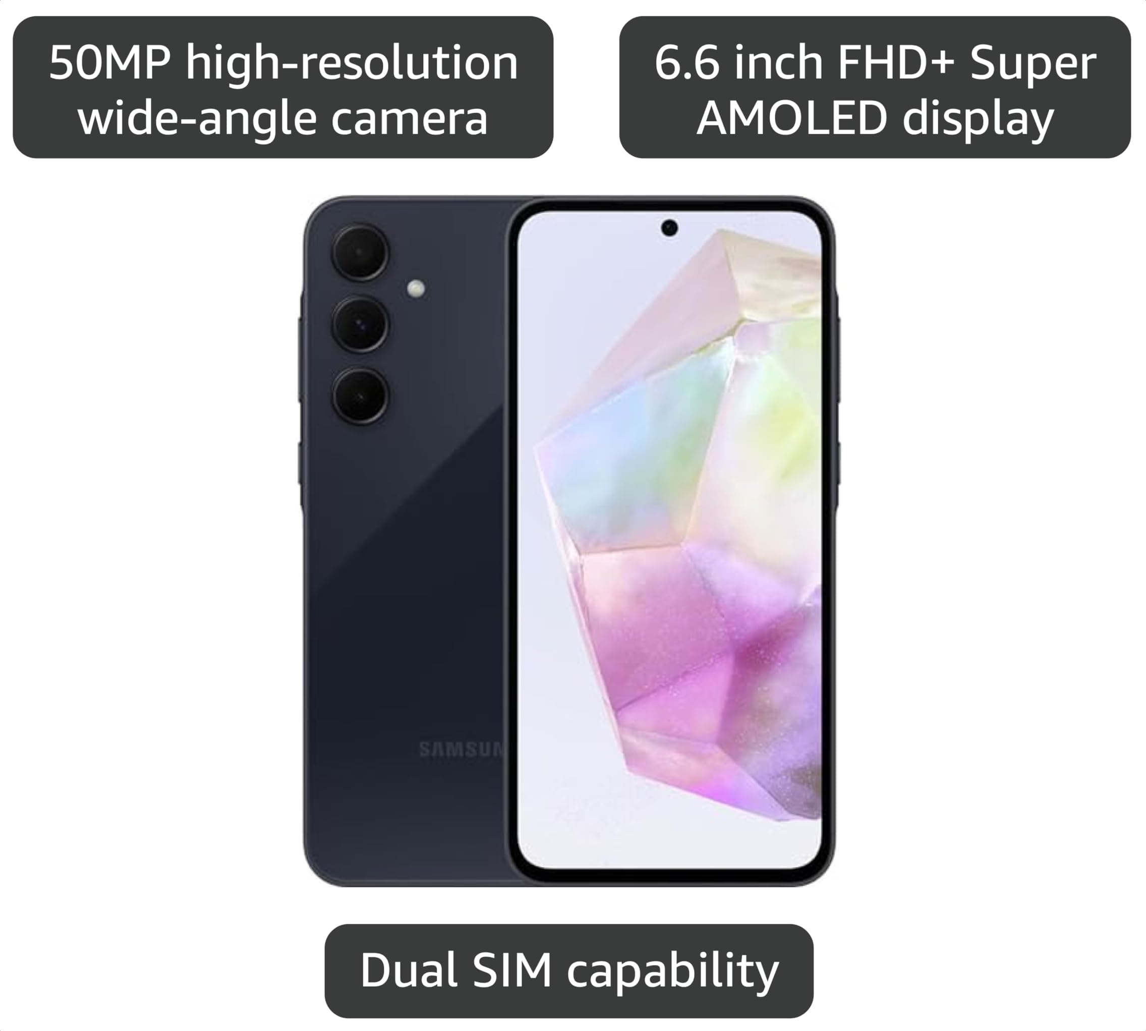 Amazon.com: Samsung Galaxy A35 5G + 4G LTE (256GB + 8GB) (Tmobile