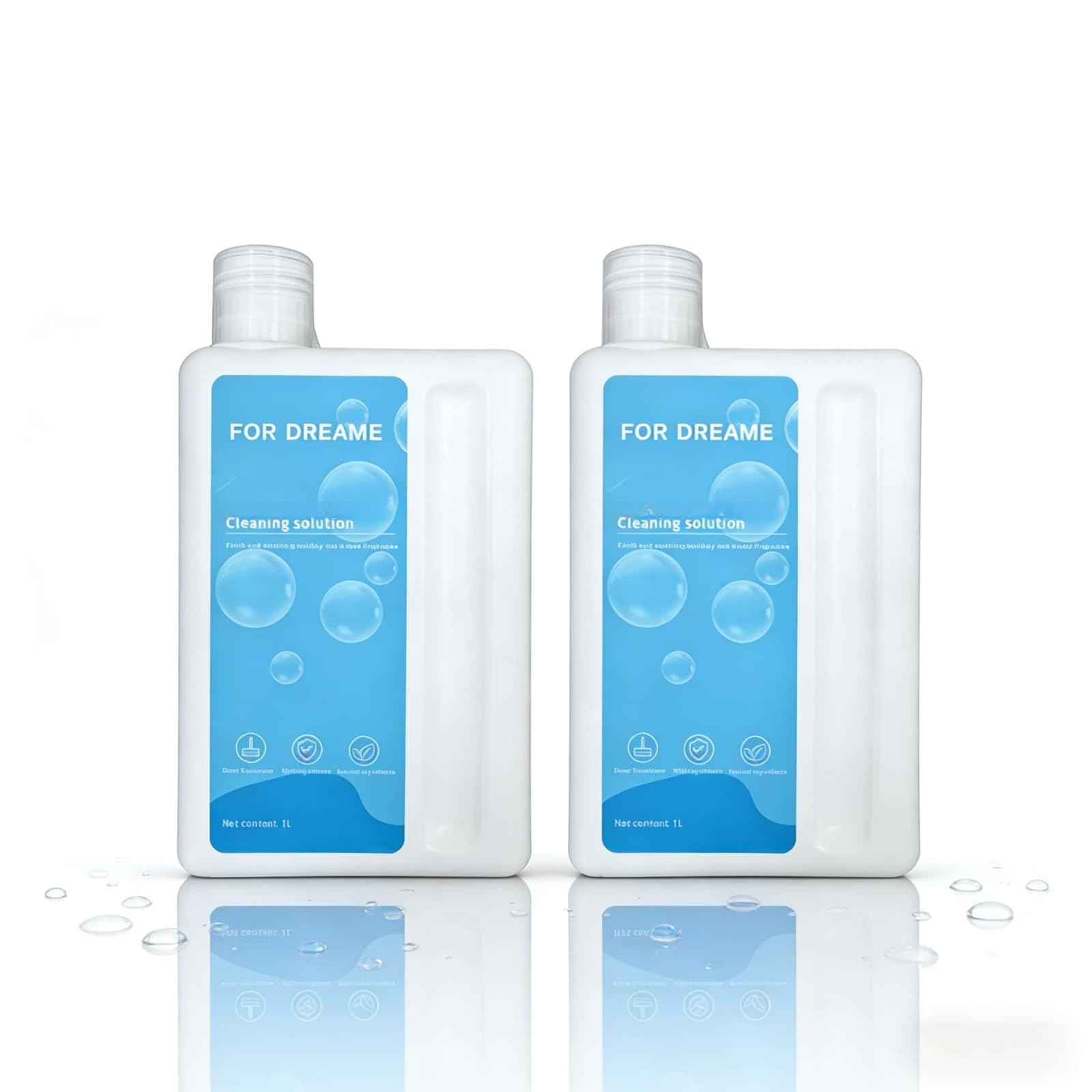 Limpiador for Pisos de Madera Dura, 2 Botella, 1L Cuidado for Mascotas, Fórmula Multisuperficie de Baja Espuma, Compatible con MOVA P10 / P50 Pro Ultra / S10 Plus Robot Aspiradora