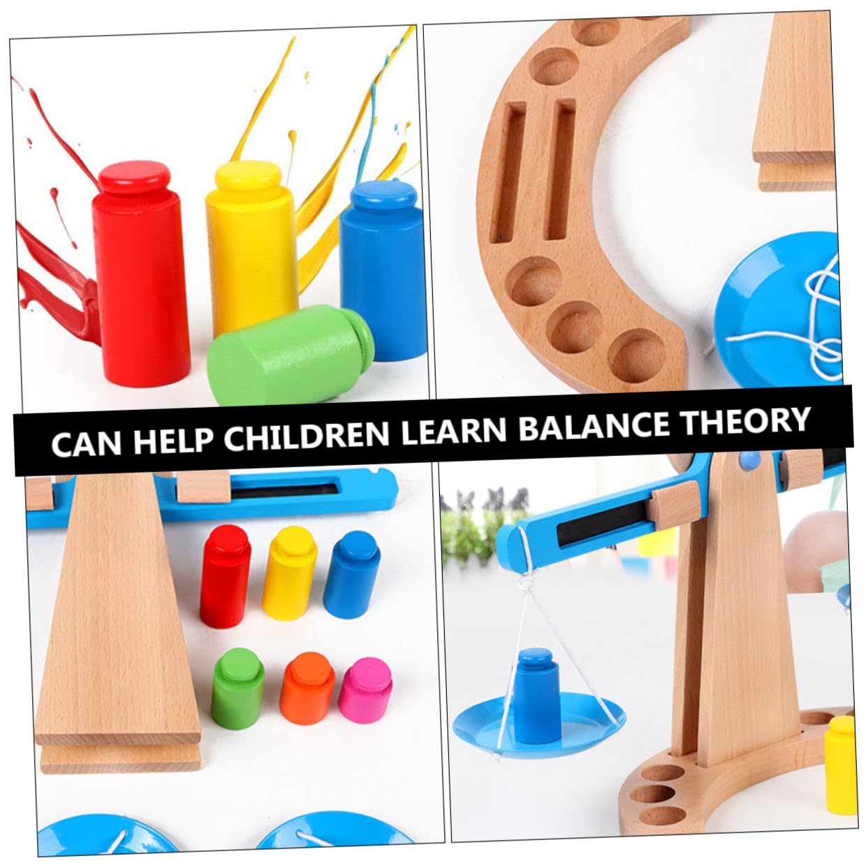 Abaodam de Madera para Juguete Educativo de Equilibrio Desarrollo para Bebés y Preescolares Aprendizaje Divertido y Seguro