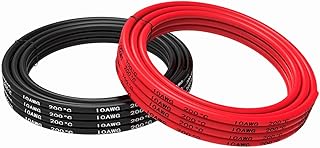 TUOFENG 10 AWG Wire Silicone Wire [15 Feet Black and 15 Feet Red] 10 Gauge Stranded Wire - Ultra Flexible Tinned Copper Wire High Temperature Resistance