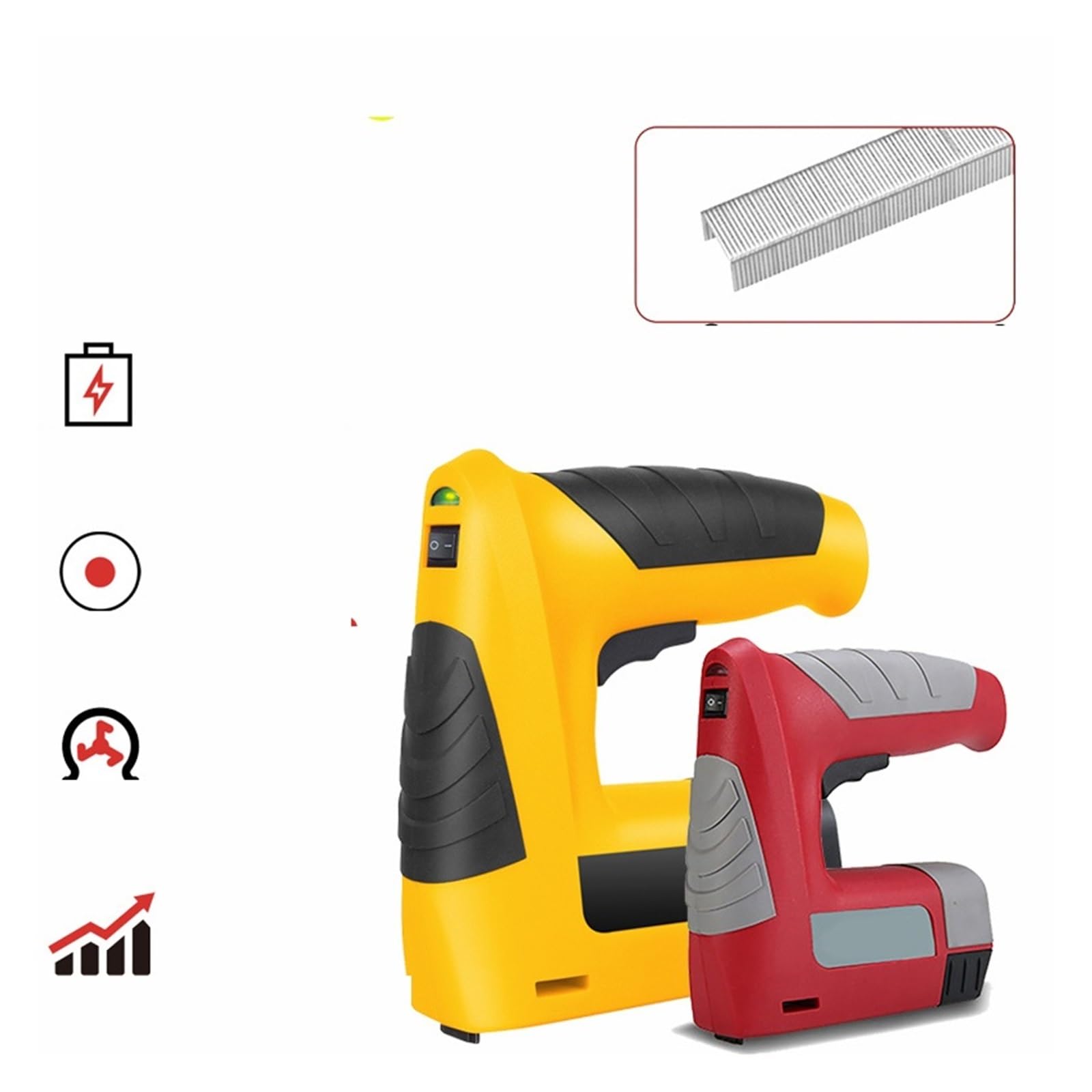 Pistola sparachiodi, Pistola sparachiodi senza fili della cucitrice elettrica della pinzatrice elettrica Pistola della graffetta della mobilia for le graffette del telaio Lavorazione del legno USB ric