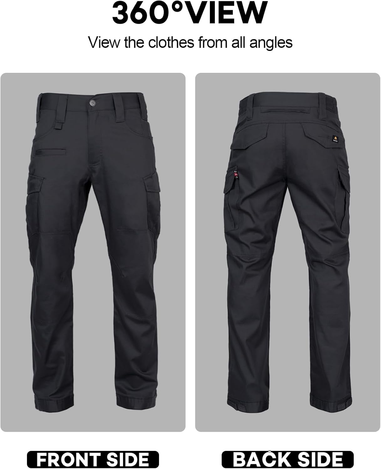 FR Pants for Men Ripstop Flame/Water Resistant Lightweight Cargo Pants Boot Cut CAT2 NFPA2112 Welding Pants - Image 5