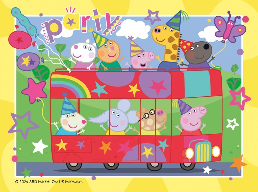 Ravensburger - Peppa Pig Puzzles Pack Of 4 | Puzzle 3 Years Or Over | Gift Child 3 Years Or Over 72 Pieces | Kids Puzzles 19 X 14 Cm | Ravensburger Puzzle