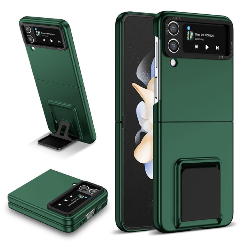 Coque Samsung Z Fold 4 luxe verte avec support invisible chic - 7