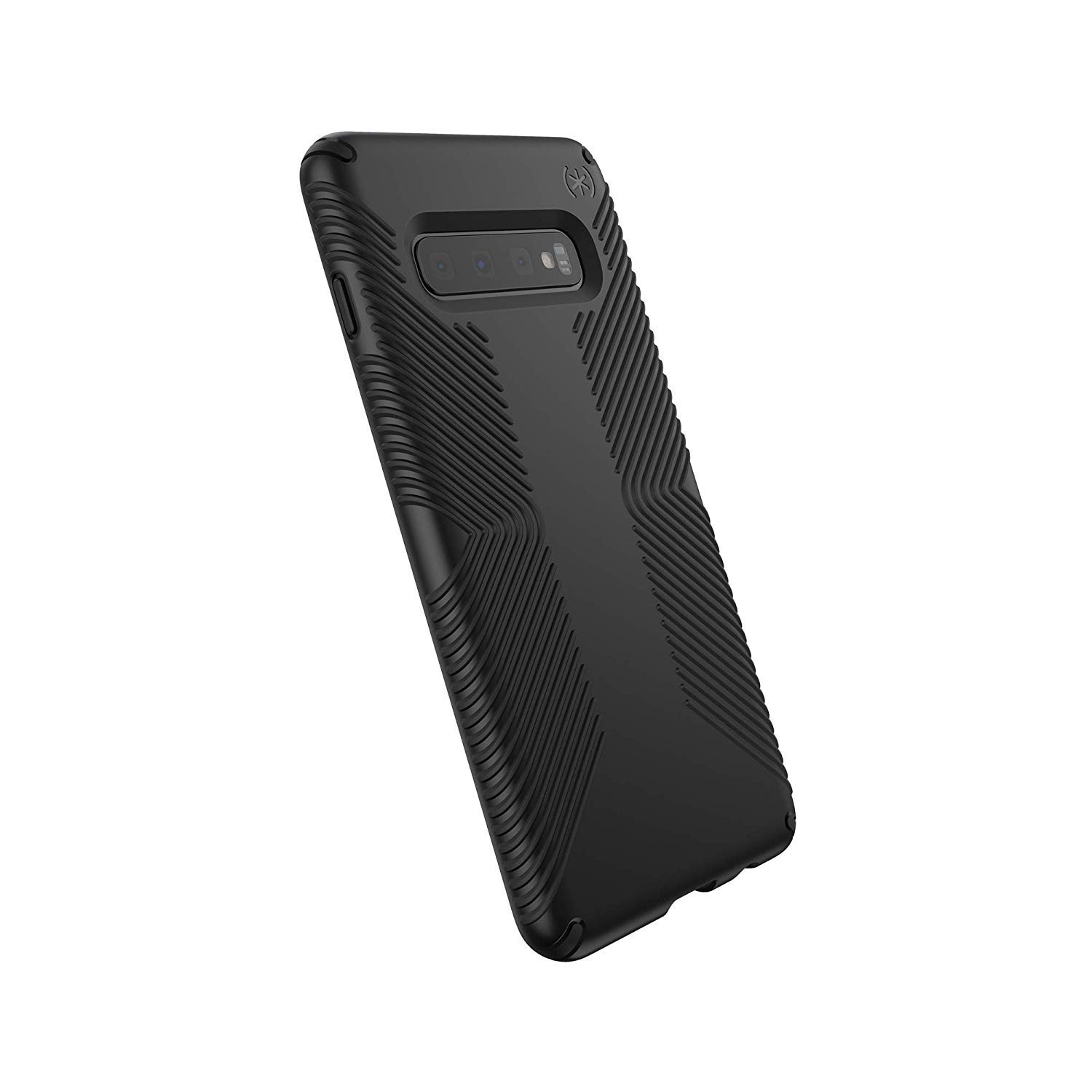 speck presidio grip for samsung galaxy s10 plus - black/black (124607-1050)