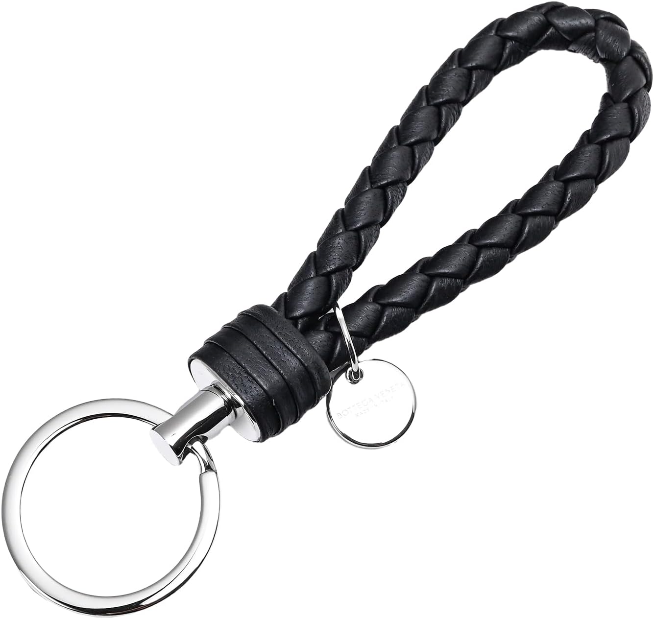 ボッテガ ヴェネタ キーリング ブラックイントレチャート ボッテガ