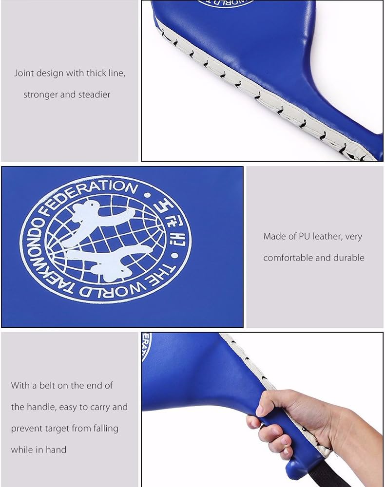 BREADEEP Taekwondo Kick Pads, Durable Kicking Target Pads for TKD Karate Martial Arts Strike Training