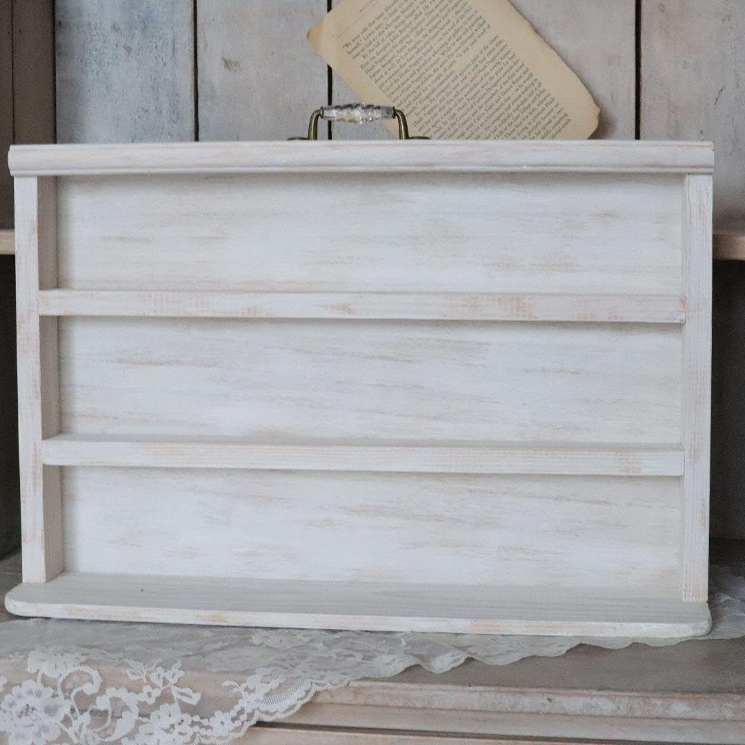 ホワイトシャビーオープンラック(L) ホワイトシャビーオープンラック(L