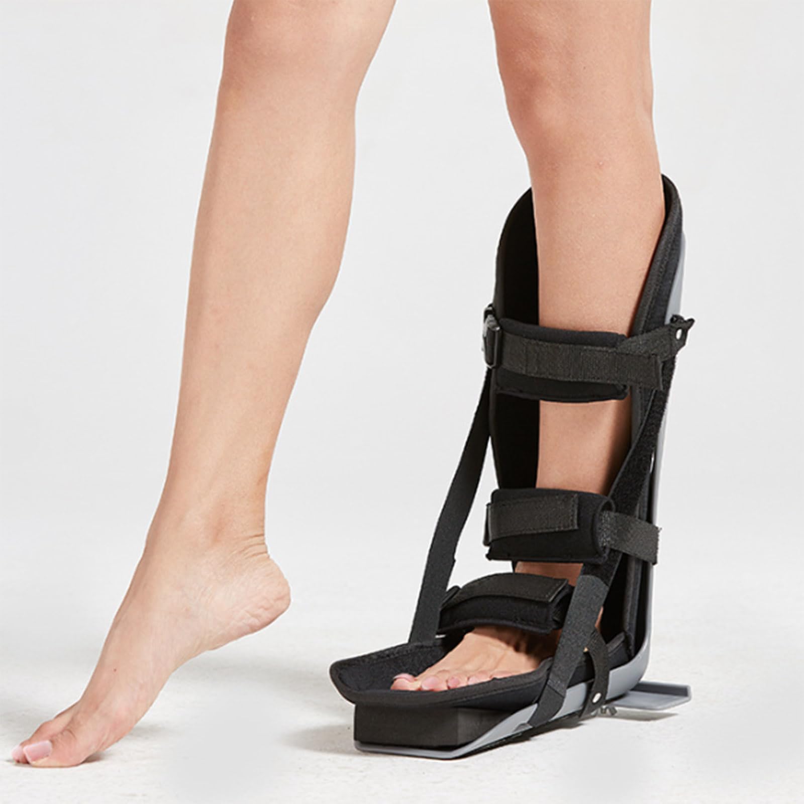 HUANGJUN Férula Nocturna para Fascitis Plantar Ajustable, Soporte para Tendinitis De Aquiles para Fascia, Tendón Y Recuperación Postoperatoria para Hombres Y Mujeres,B,M