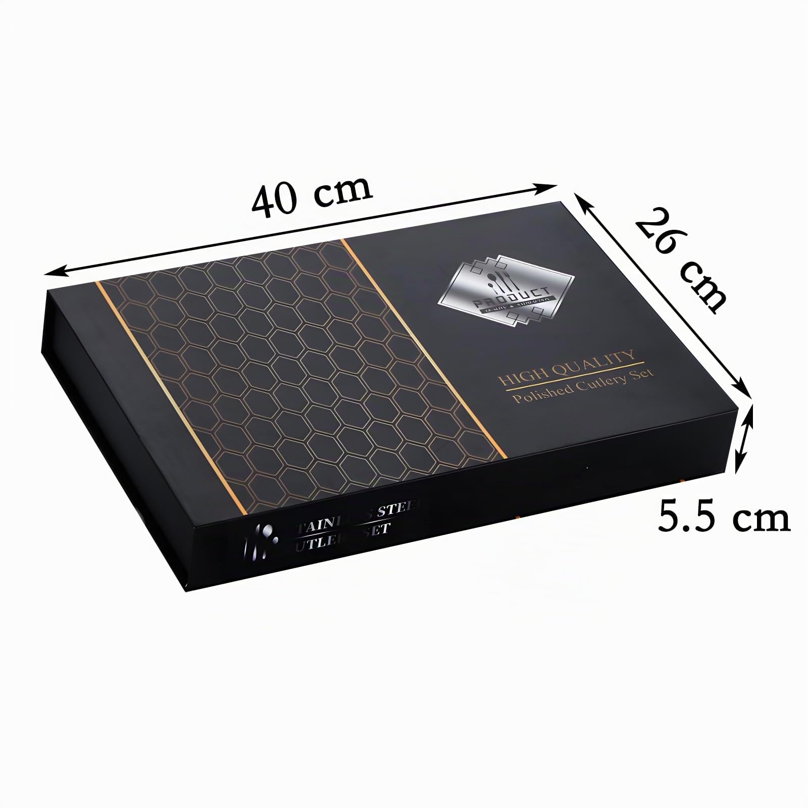 Vajilla grabada personalizada, caja de regalo de cubiertos de acero inoxidable de 24 piezas, regalo de cumpleaños, juego de vajilla para reunión familiar (plata)