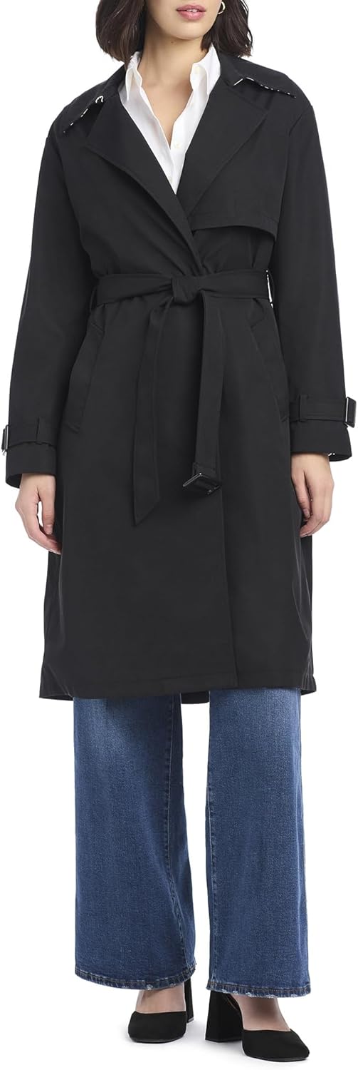 kate spade new york womens Classic Double Breasted Trench Coat - Image 4