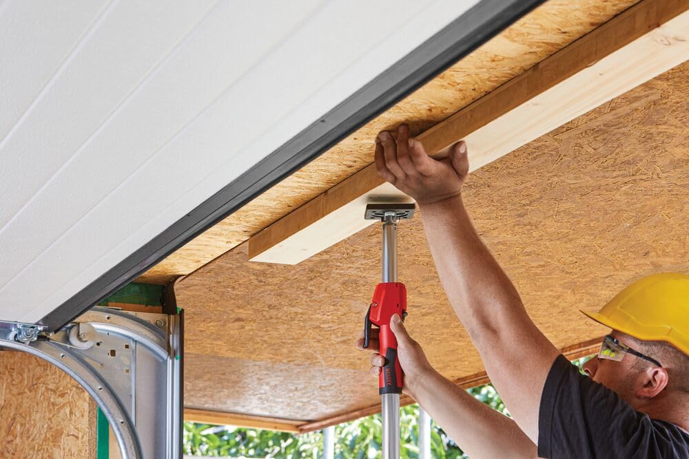 BESSEY Support de plafond et de montage STE150 avec poignée de pompe, distance de réglage 900-1500 mm, construction extrêmement stable grâce à des tubes en acier très résistants, utilisation à une