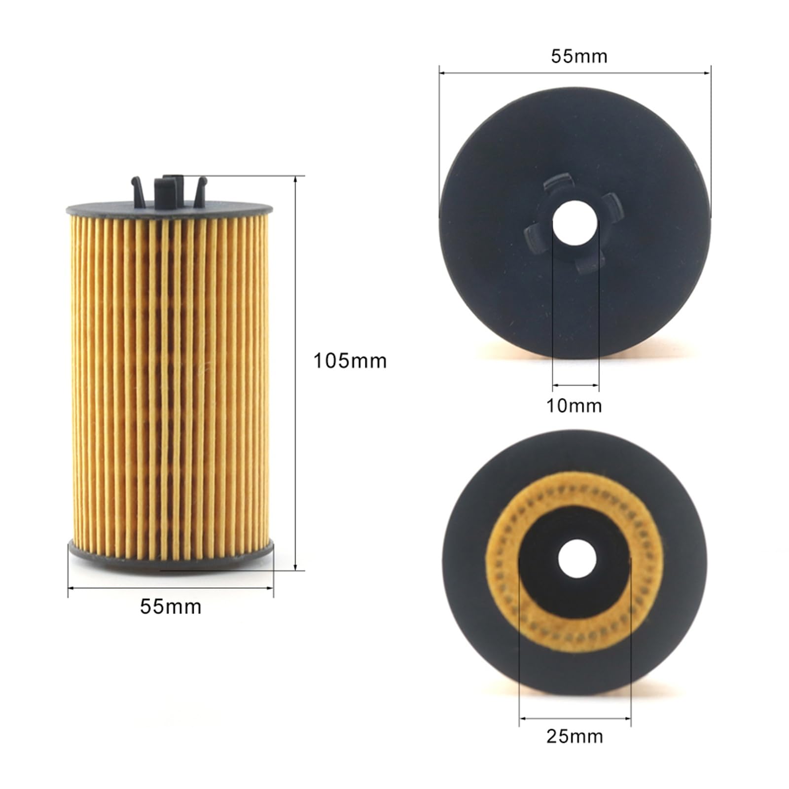 Filtro de aceite Compatible con Opel Astra J 2009+, Corsa D