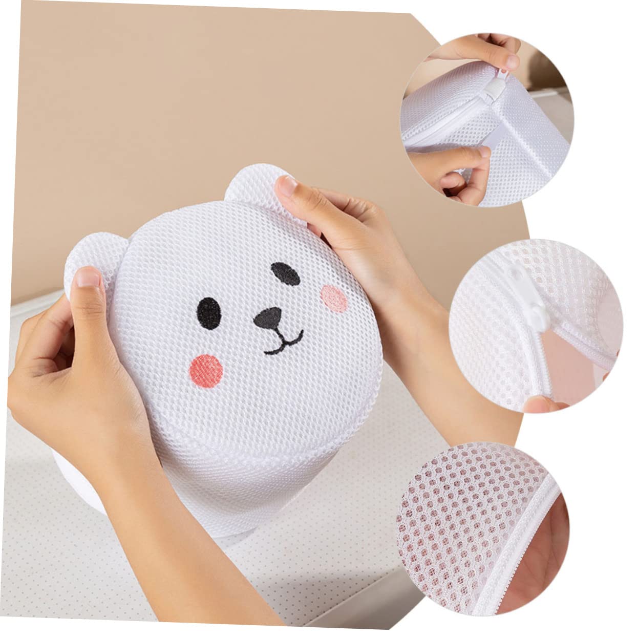 MAGICLULU 3 Set Di Sacchetti in Rete Per Bucato Per Lavatrice Reggiseno Biancheria Intima Calzini Campeggio Viaggi Sacchetti in Rete Riutilizzabili Per Bucato 2 Pezzi * 3