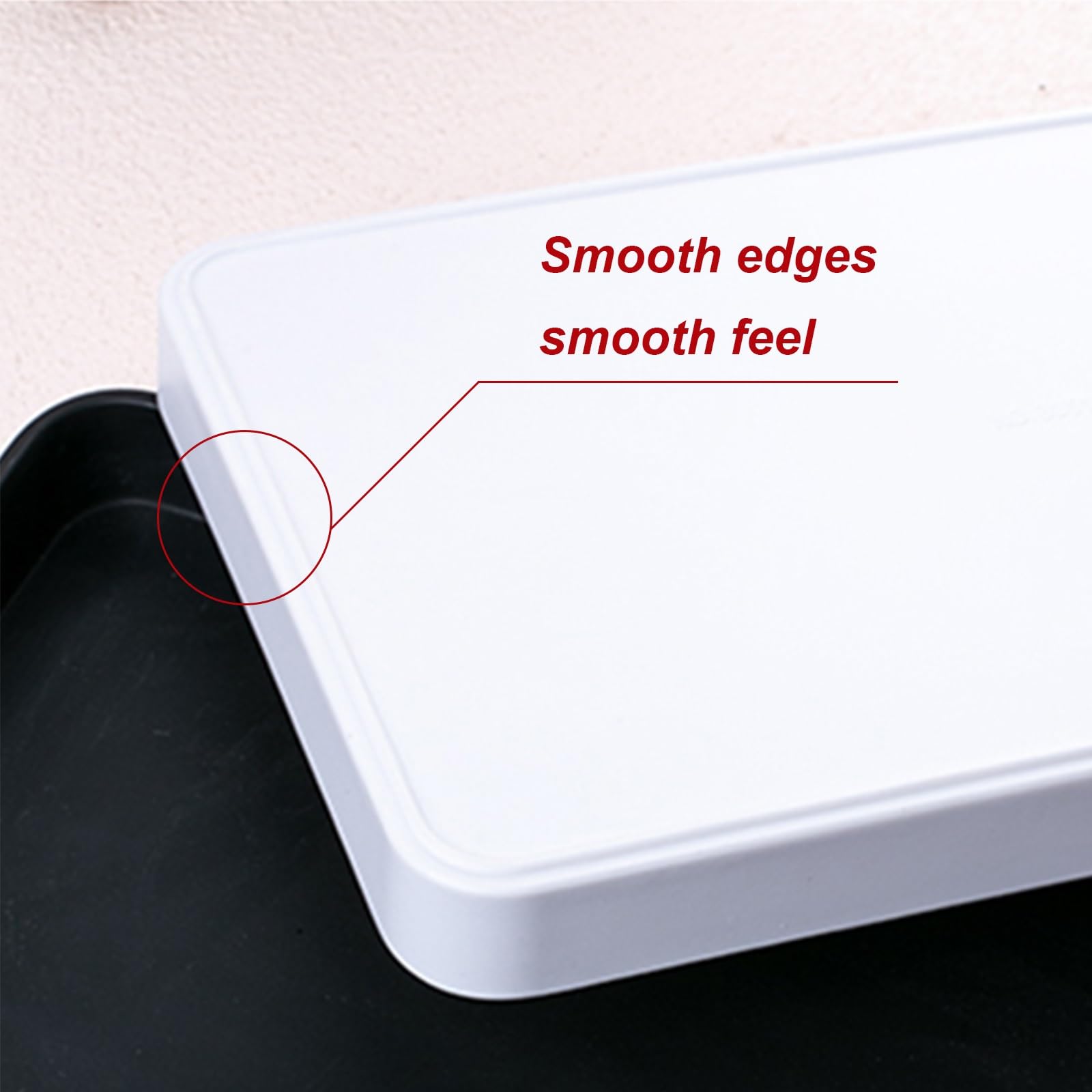 Paquete de 2 bandejas de plástico reutilizables negras para comedor y bebidas, elegante bandeja de servicio de restaurante, 39 x 27 cm, perfecta para eventos y catering