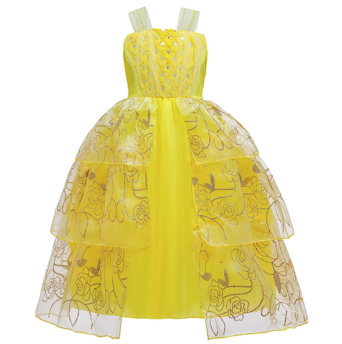 Vestido - para niña amarillo 120 cm