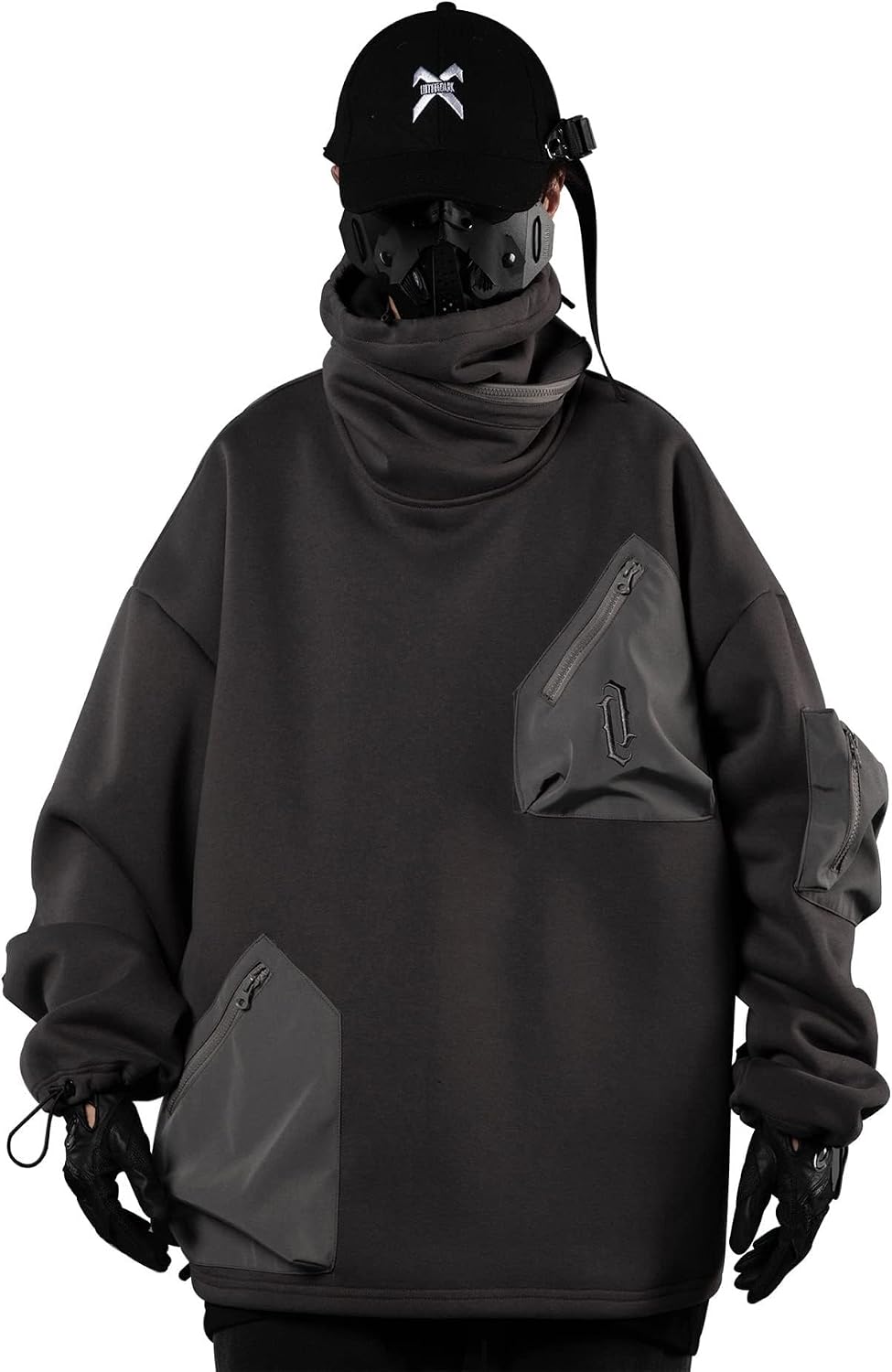 Niepce Inc Streetwear High Neck Men's Hoodie