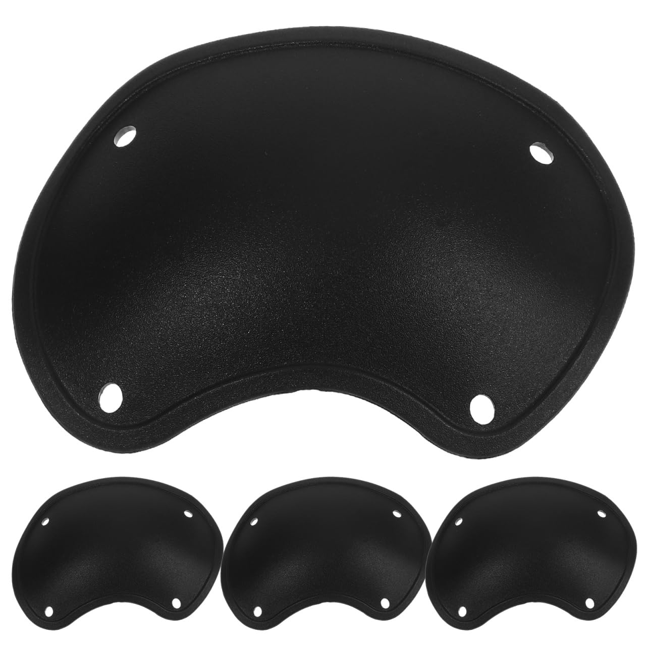 Angoily 4 Protezioni Angolari In Silicone Per Cappa E Mobili - Antiurto E Anti-collisione, Grigio, 4,5x4,5cm