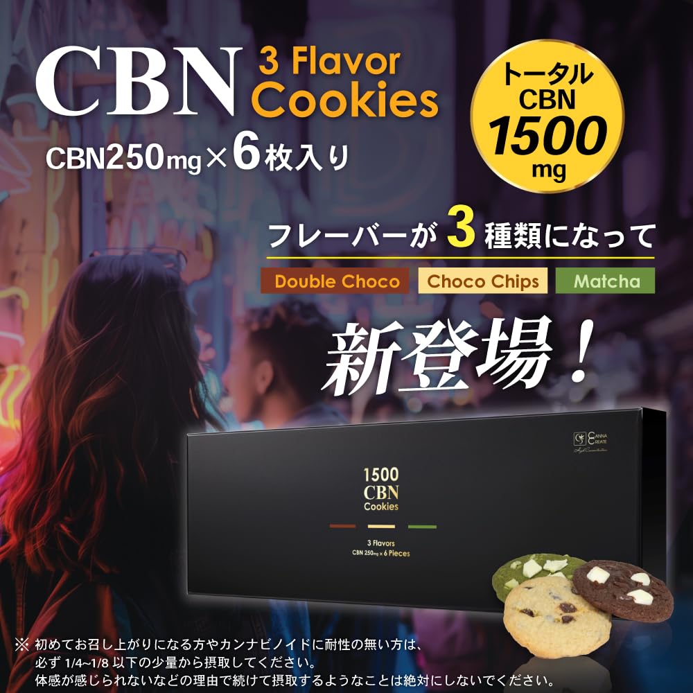 Amazon.co.jp: CANNA CREATE 高濃度 CBN クッキー 1500mg 6枚入りBOX 1