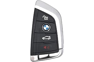 BMW Keys Replacement Keyless Entry Remote Control with Key Fob Cover Shell - 4 Buttons