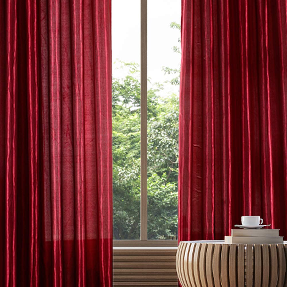 Tenda Oscurante con Occhielli per Finestra Tenda Oscurante Termica in Raso per Interni Decorazioni per Camera da Letto, 1 Pannello, 100 X 200cm ( Marrone