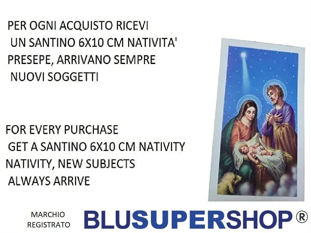 1 Carillon con Diverse musiche di Natale per pastori PRESEPE Albero di Natale solo canzoni natalizie Bar Negozi casa ristoranti + santino nativita'