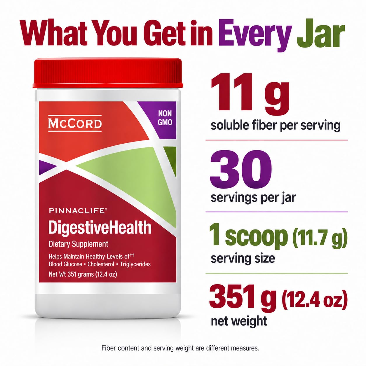 McCord Prebiotic Fiber Boost Powder for Digestive Health, Soluble Fiber — Amazon image 6