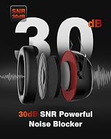 Doohoeek Bluetooth 5.4 Hallásvédő Fejhallgató 1200mAh Akkuval, 120 Óra Üzemidő, 30dB Zajcsökkentés, Fűnyíráshoz és Famunkához, Fekete 3