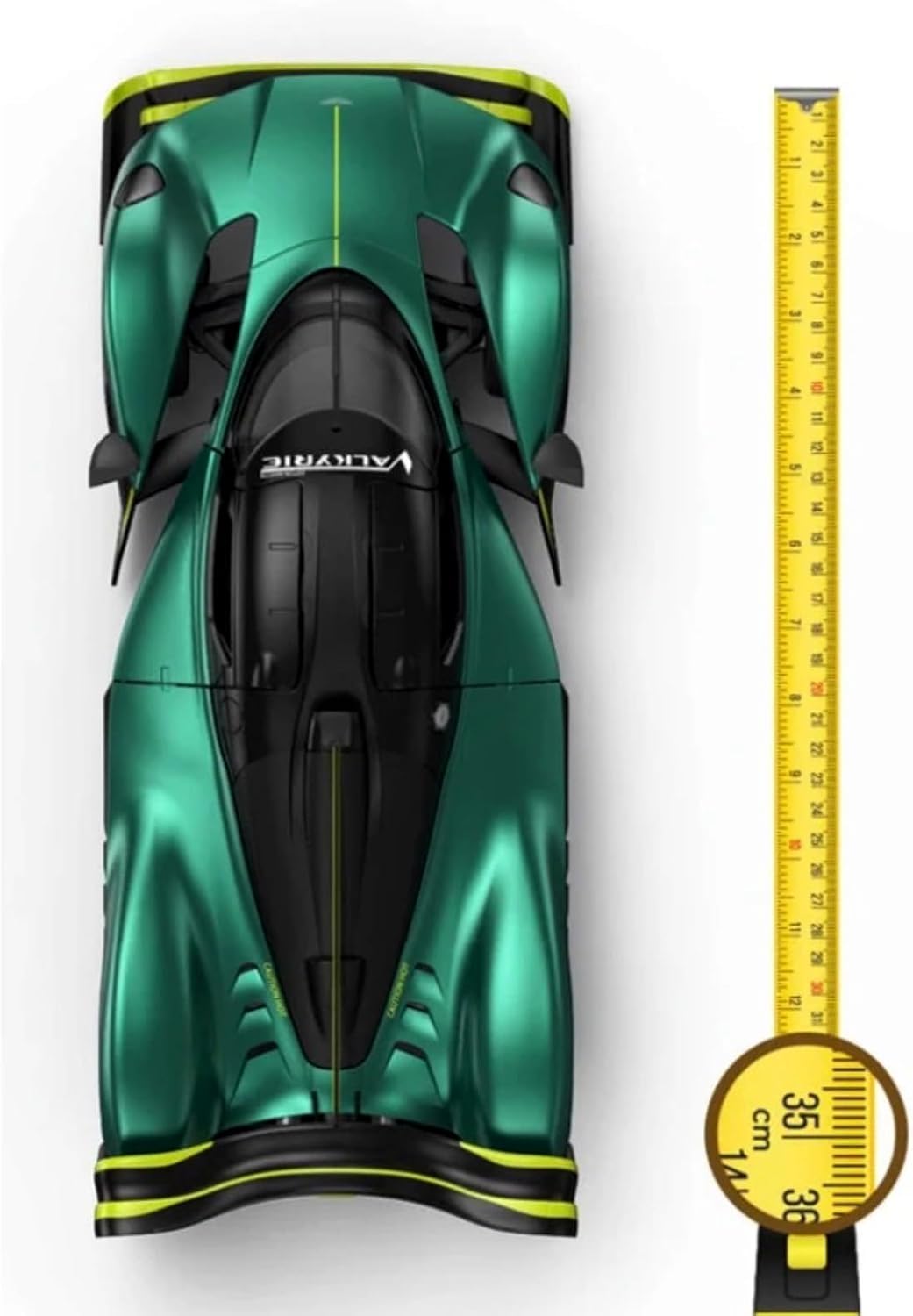 Aston Martin Valkyrie AMR Pro - Coche teledirigido a escala 1:14, con licencia oficial, color verde oscuro, perfecto para niños y niñas