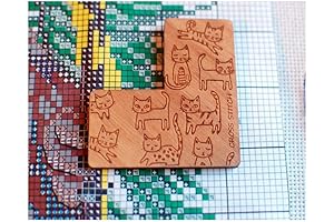 Cats Pattern Keeper Cross Stitch Needle Holder