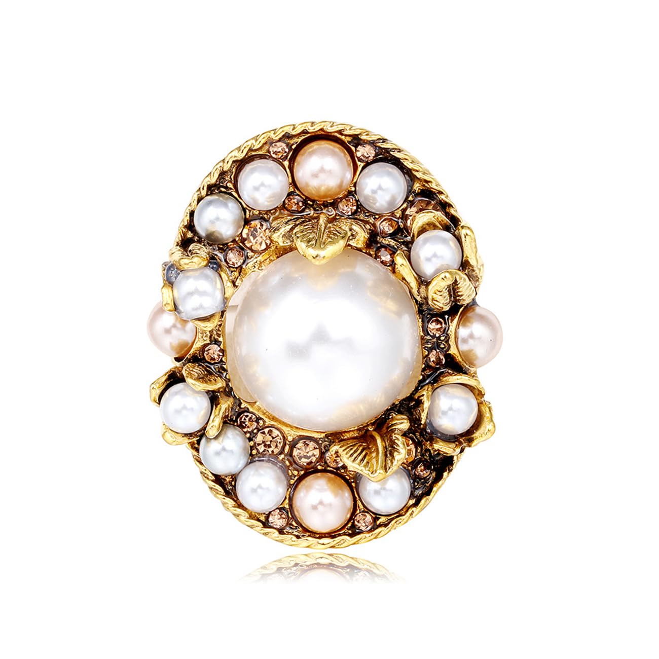 FAIRYGATE Anti Exposure Fixed Brooches Women Unisex Vintage Rhinestone Office Party Brooch Pins Lapel Pin Dress Suit Accessories Boutonniere — view 28
