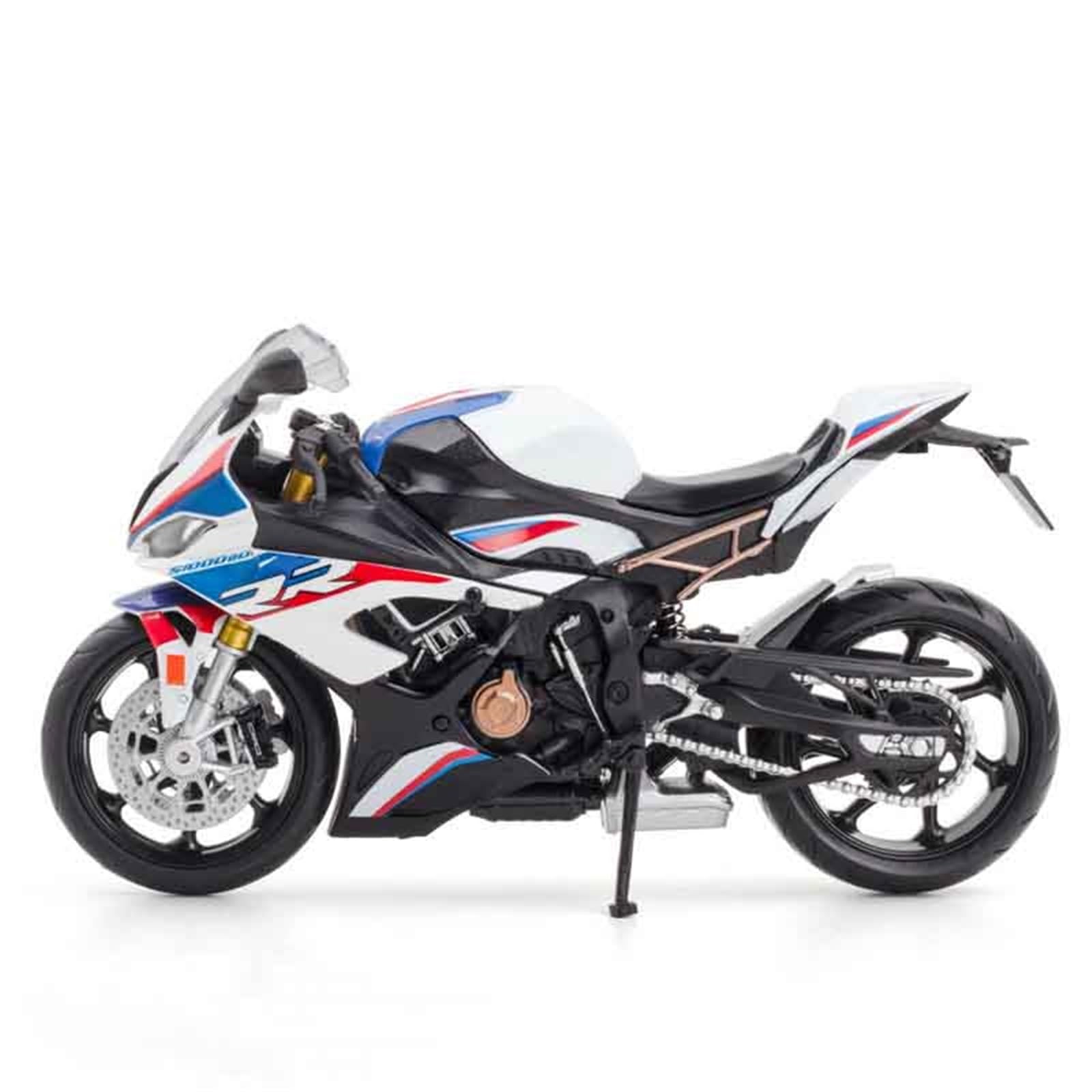 Risopen - Modèle de Moto 1:12 - Jouet BMW S1000RR - Métal Moulé sous Pression avec Pièces en